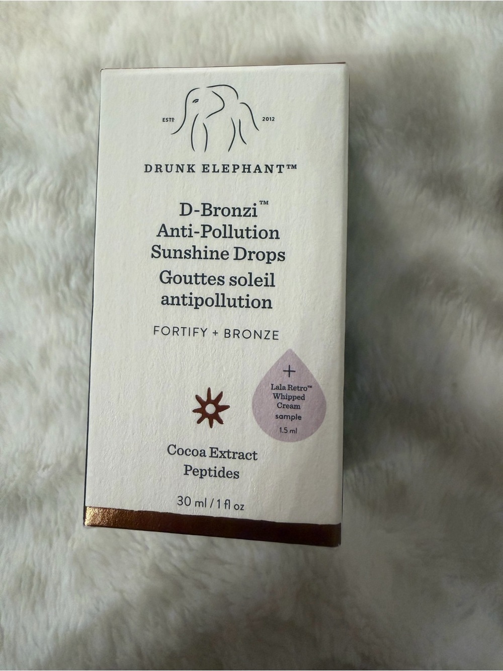 Drunk Elephant D-Bronzi™ Anti-Pollution Sunshine Drops + Lala Retro Sample - Picture 1 of 3